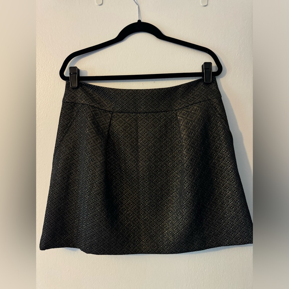 LOFT Metallic Mini Skirt (Size 12)